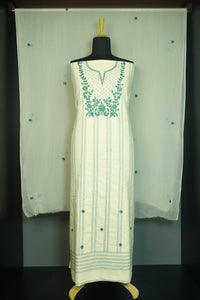 Satin Stitched Embroidery Soft Cotton Salwar Set |NP123
