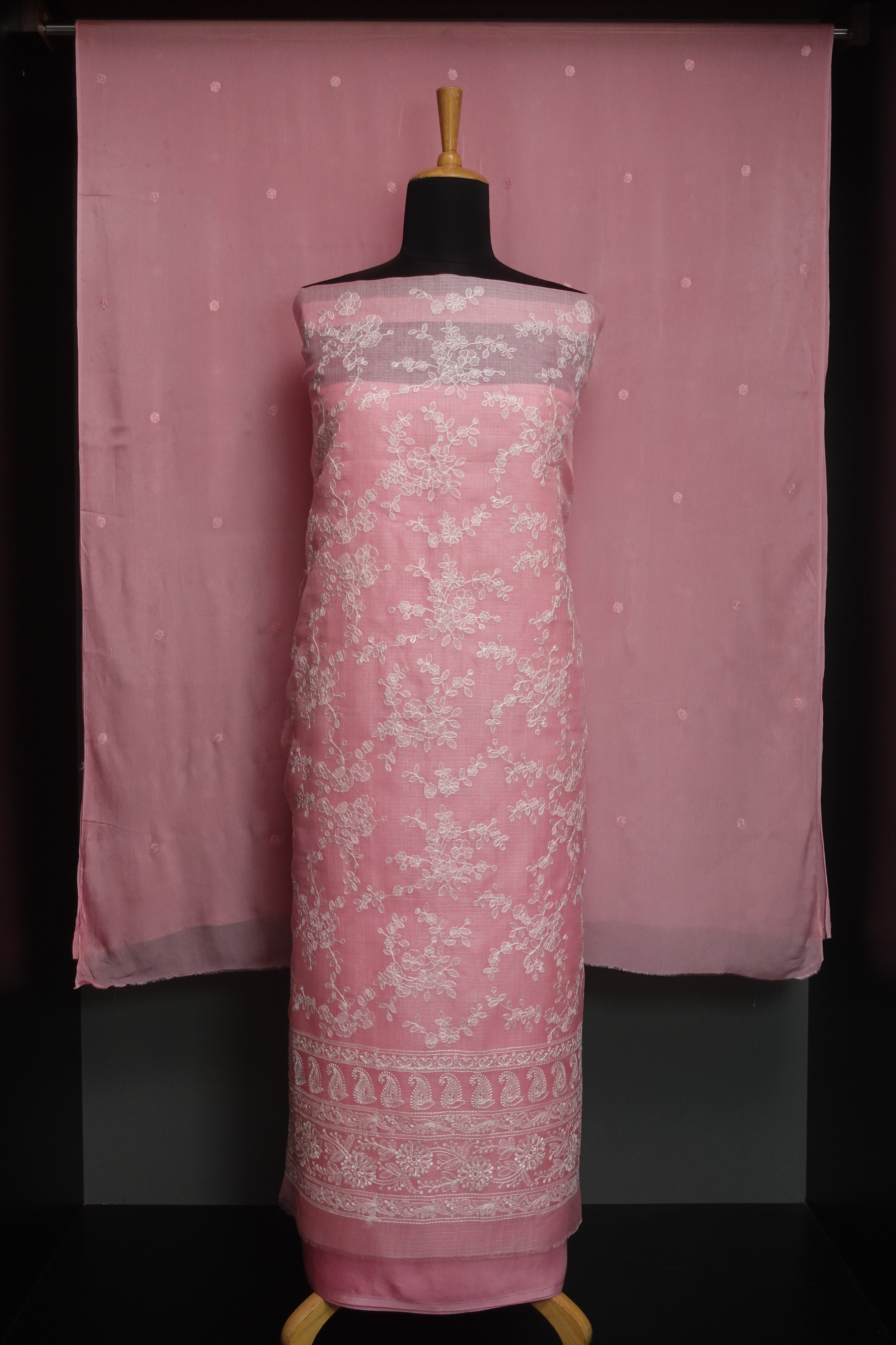 Embroidery Tussar Kota Salwar Set | SBS934