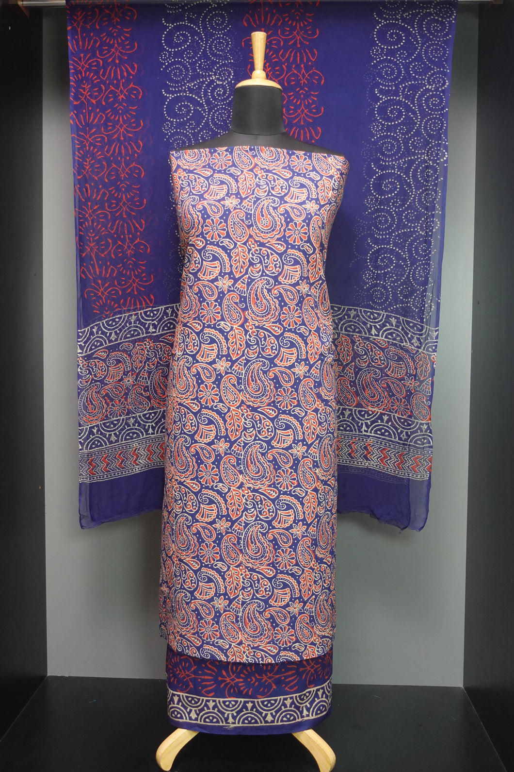 Block Printed Cotton Salwar Set | JKL380