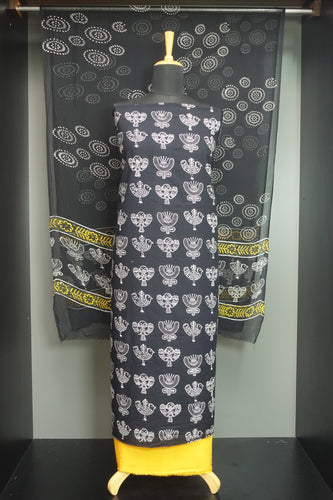 Block printed Cotton Salwar Set | JKL378