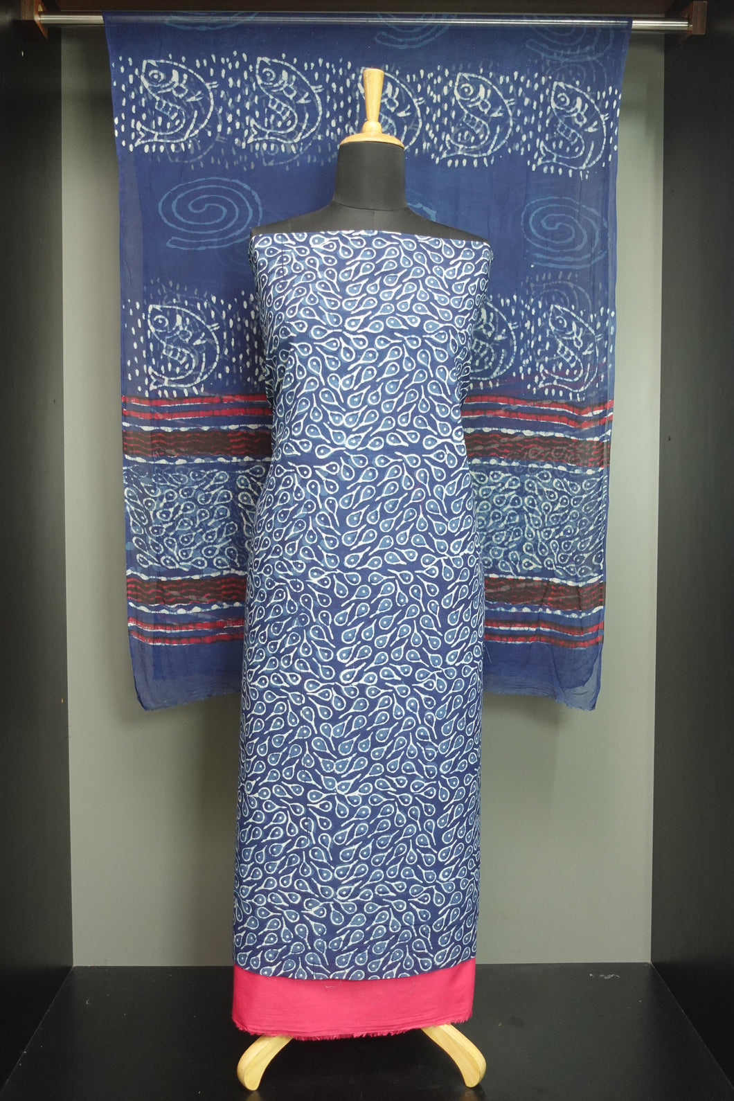 Block Printed Cotton Salwar Set | JKL375