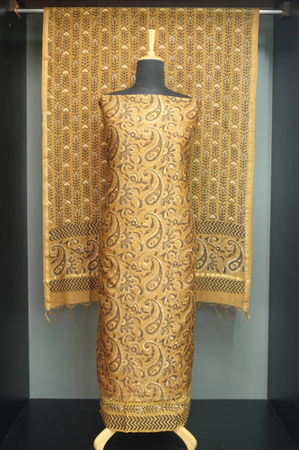 Hand Block Printed Chanderi Salwar Set | JKL365