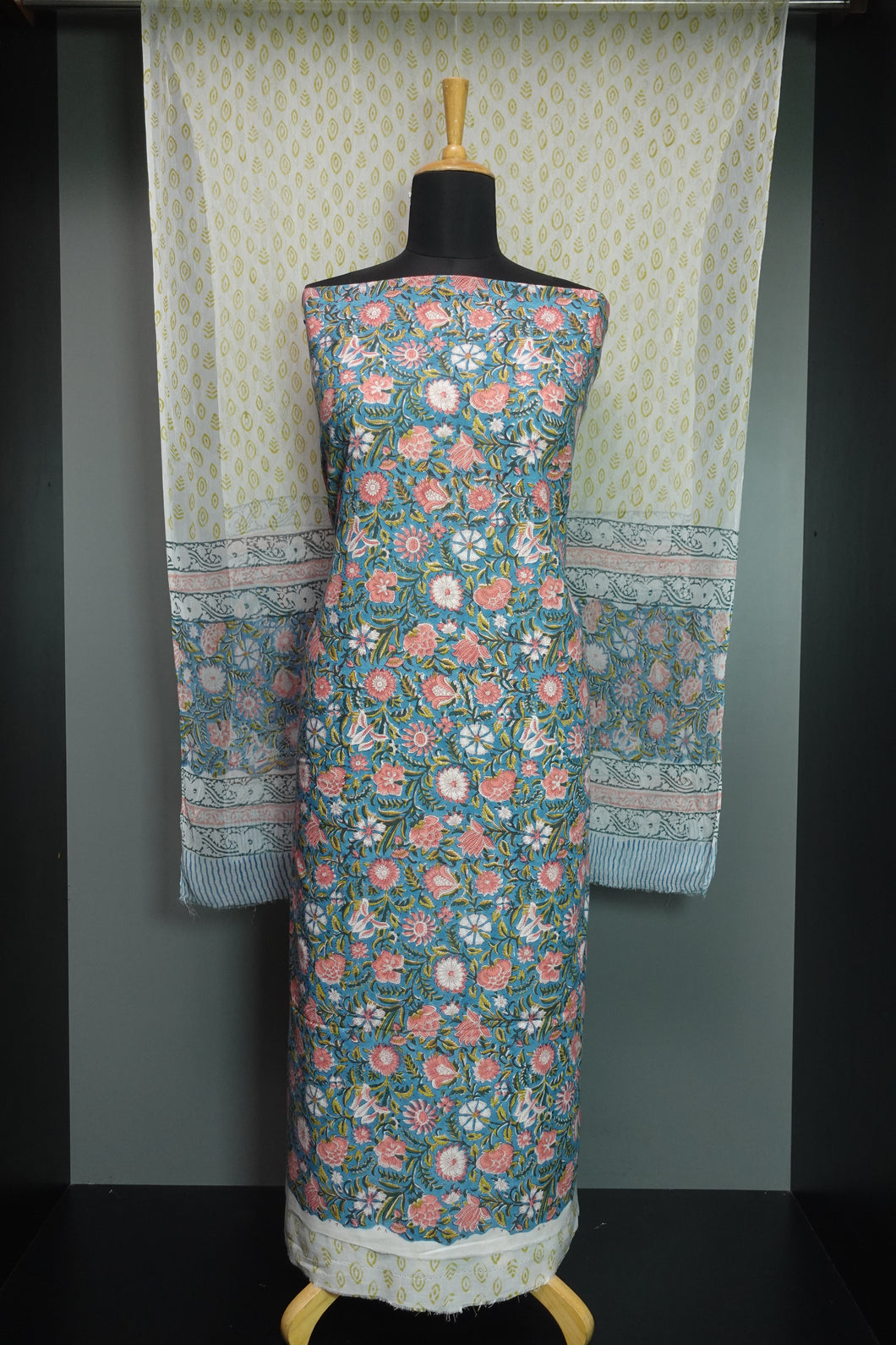 Block Printed Cotton Salwar Set | JKL368