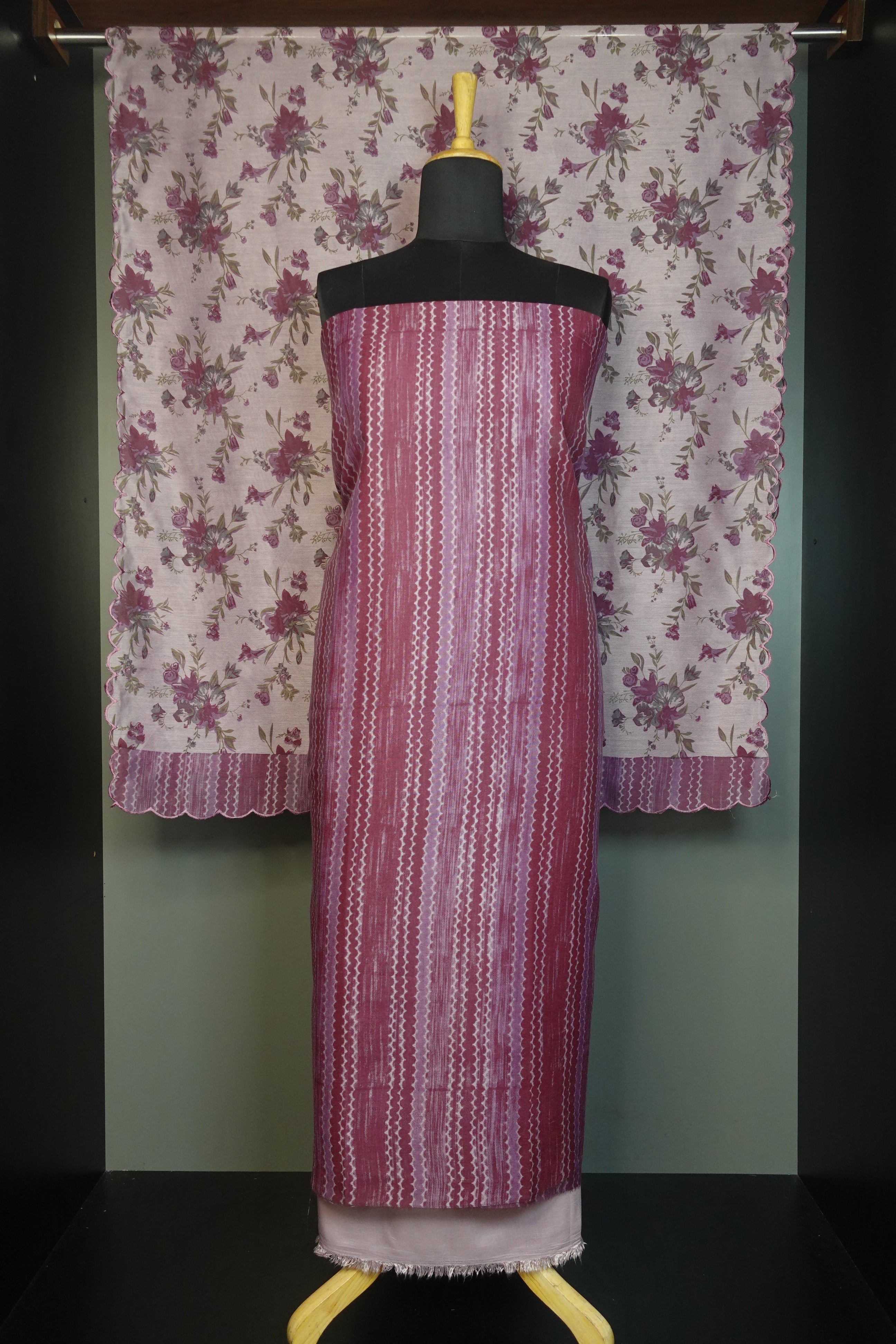 Screen Print Semi Silk Salwar Set | ACT1088