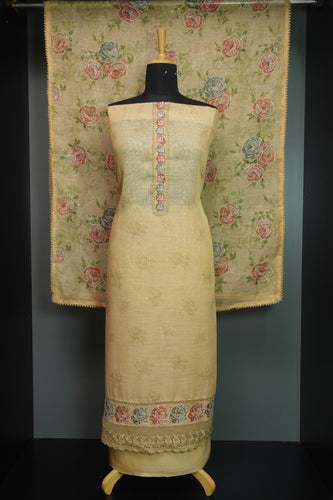 Floral Printed Linen Finish Salwar Set | KSD160