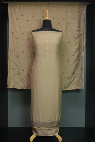 Floral Machine Embroidery Semi Silk Salwar Set | AHR369