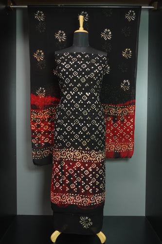 Batik Printed Georgette Salwar Set | PFS353
