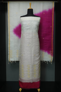 Thread Woven Tussar Silk Salwar Set | ACT701