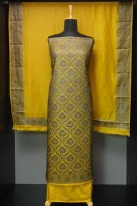 Banarasi Weaved Tussar Finish Warm Silk Salwar Set | PFS375