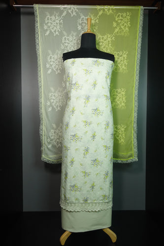 Floral Digital Print Design  Chanderi Cotton Salwar Set |  AMB180