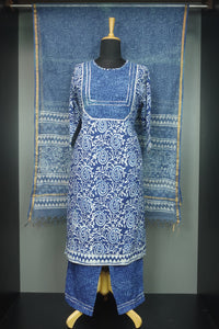 Block Printed Cotton Kurta Set  | VFC247