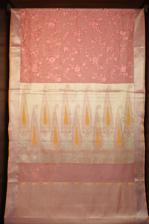 Computerized Floral Embroidery Supernet Kota Saree | RR176