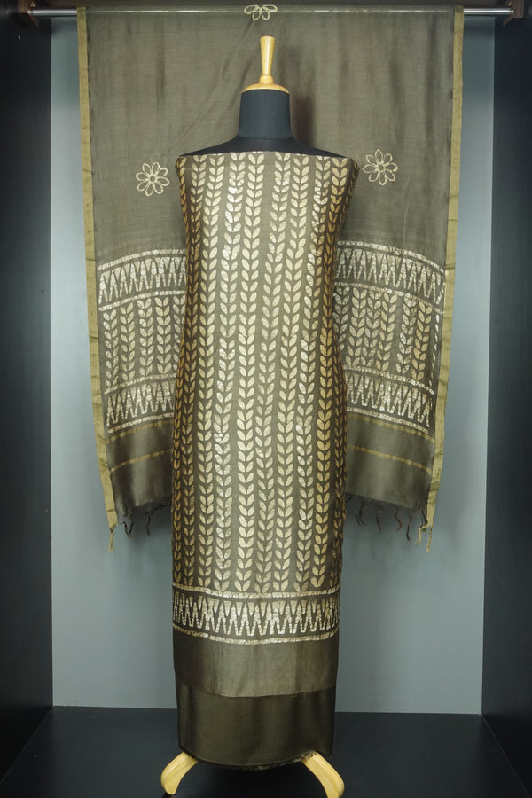 Batik Printed Silk Chanderi Salwar Set | LV181
