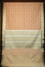 Floral Jaal Screen Printed Chanderi Saree | RR194