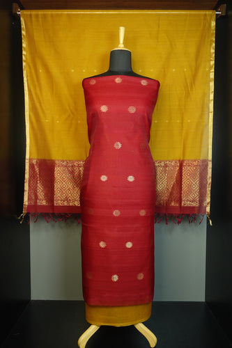 Zari Weaved Buta Design Cotton Silk Salwar Set | SST131