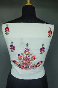 Hand Embroidery Cotton Blouse Material | OS416