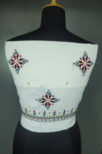 Hand Embroidery Cotton Blouse Material | OS431