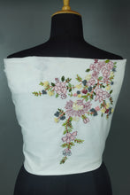 Hand Embroidery Cotton Blouse Material | OS413