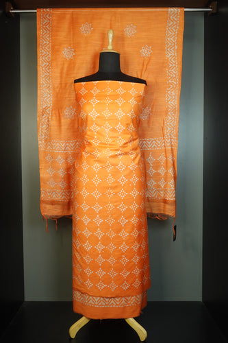 Batik Printed Semi Tussar Salwar Set | SK229