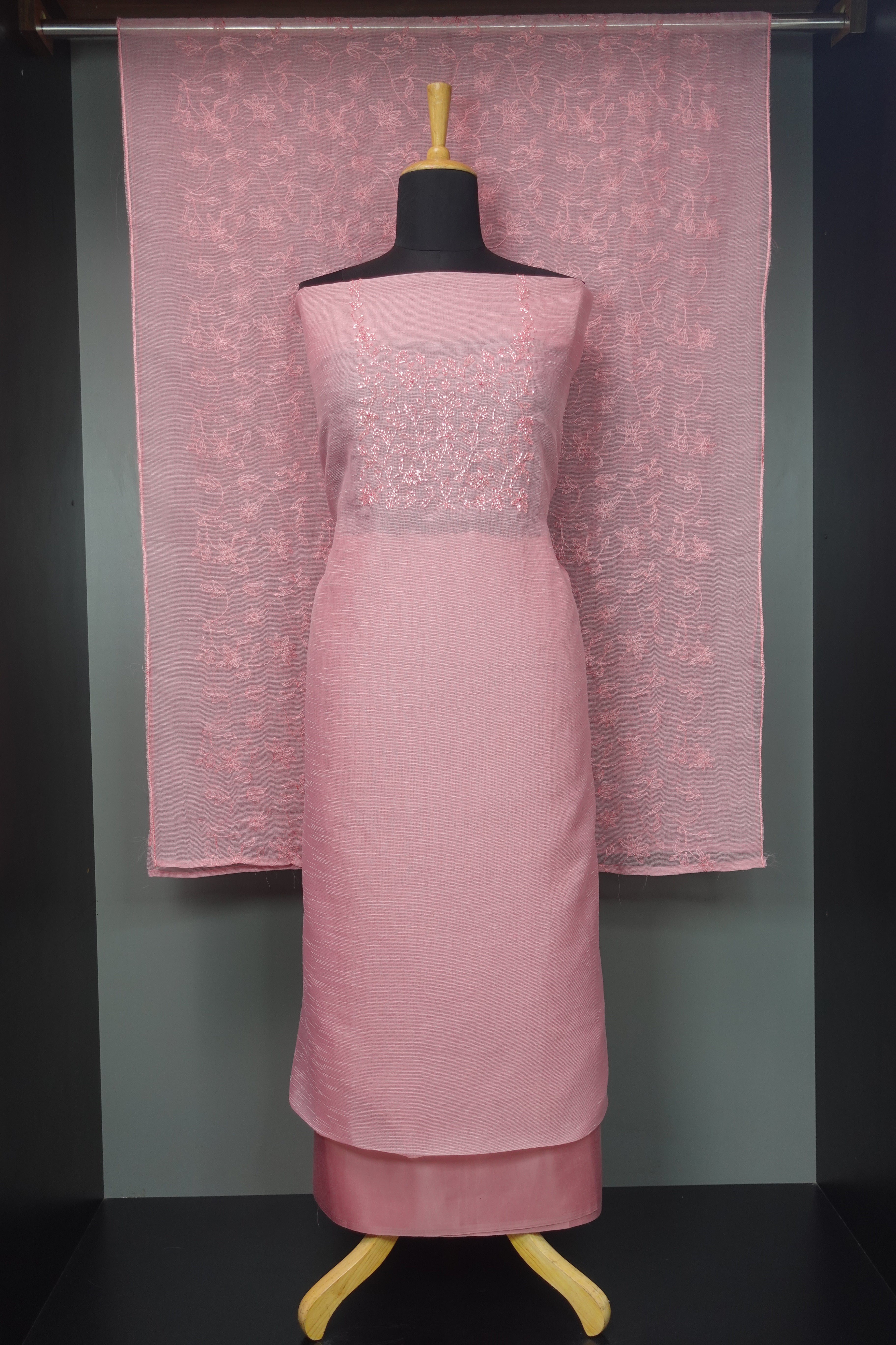 Yoke Embroidery Kota Finish Salwar Set | SW1780