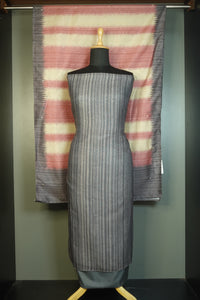 Vertical Line Pattern Slub Linen Salwar Set | MS733