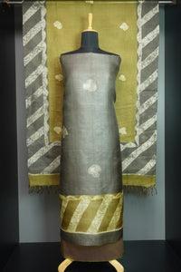 Batik Print Patterned Tussar Salwar Set | SIK156