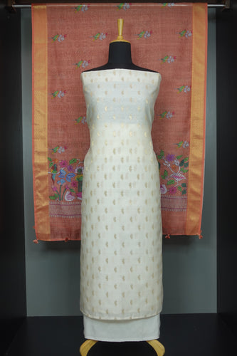 Banarasi Woven Chanderi Silk Salwar Set | JCL877