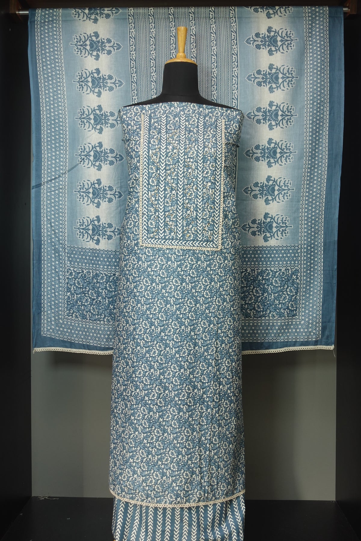 Printed Pattern Cotton Salwar Set | SW1901 – Aham Designer Boutique