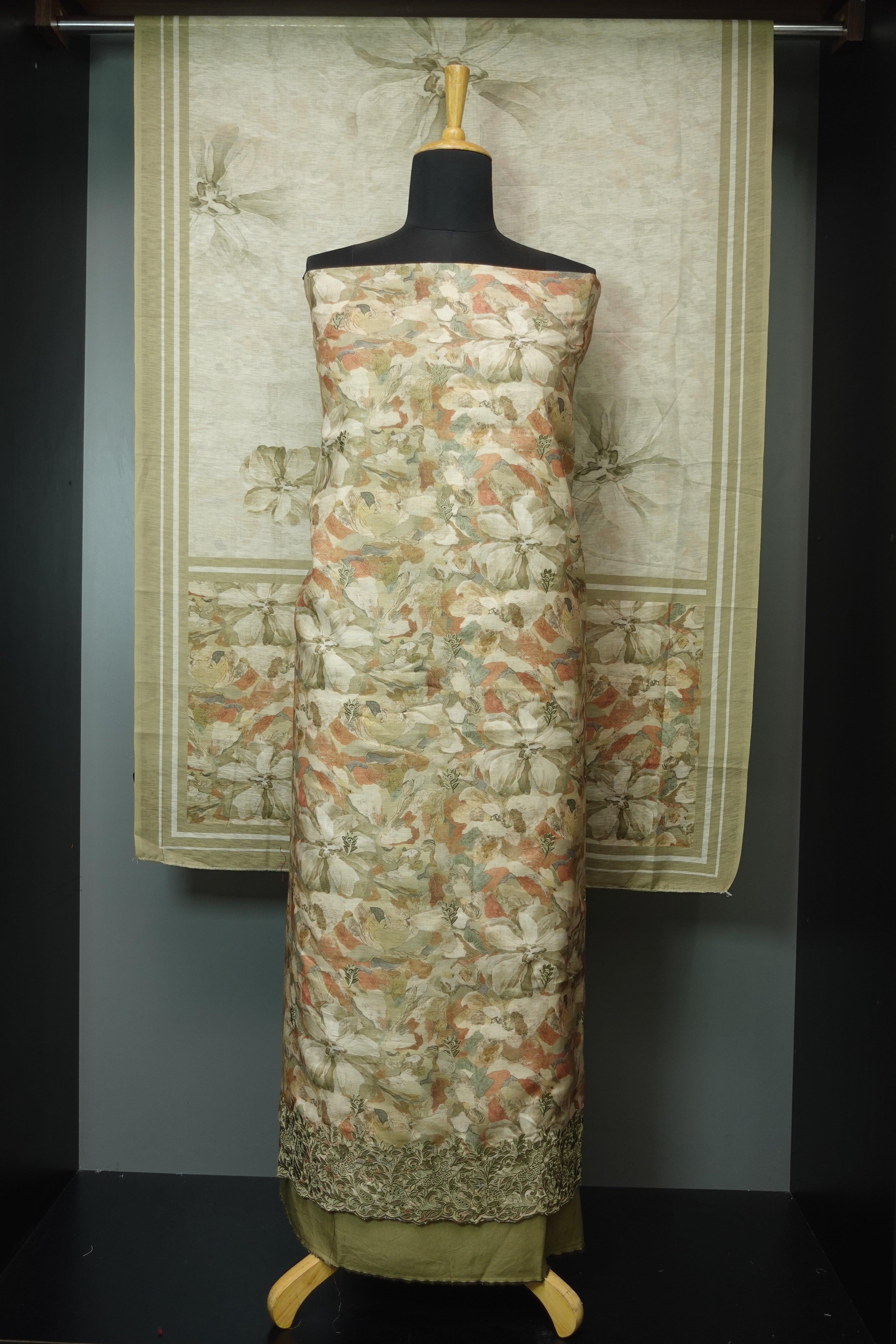 Floral Printed Cotton Blended Salwar Set | SW1867
