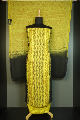 Hand Block Print Jaal Patterns Cotton Salwar Set | SF933