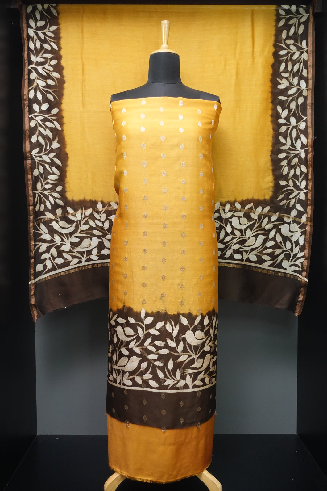 Banarasi Woven Motif Chanderi Silk Salwar Set | LV290