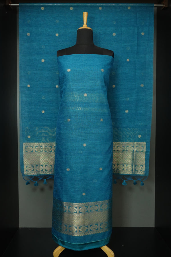 Banarasi Woven Geecha Tussar Finish Salwar Set | LV297