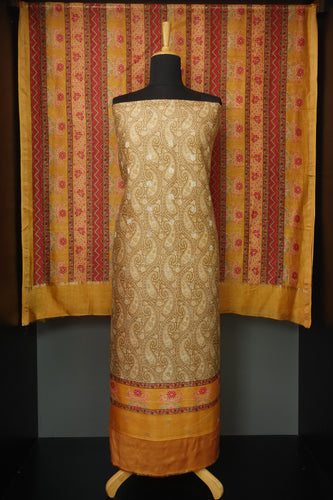 Paisley Printed Pattern Chanderi Silk Salwar Set | LV332