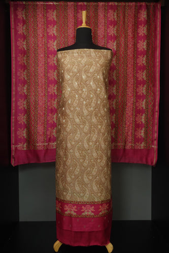 Paisley Printed Pattern Chanderi Silk Salwar Set | LV330