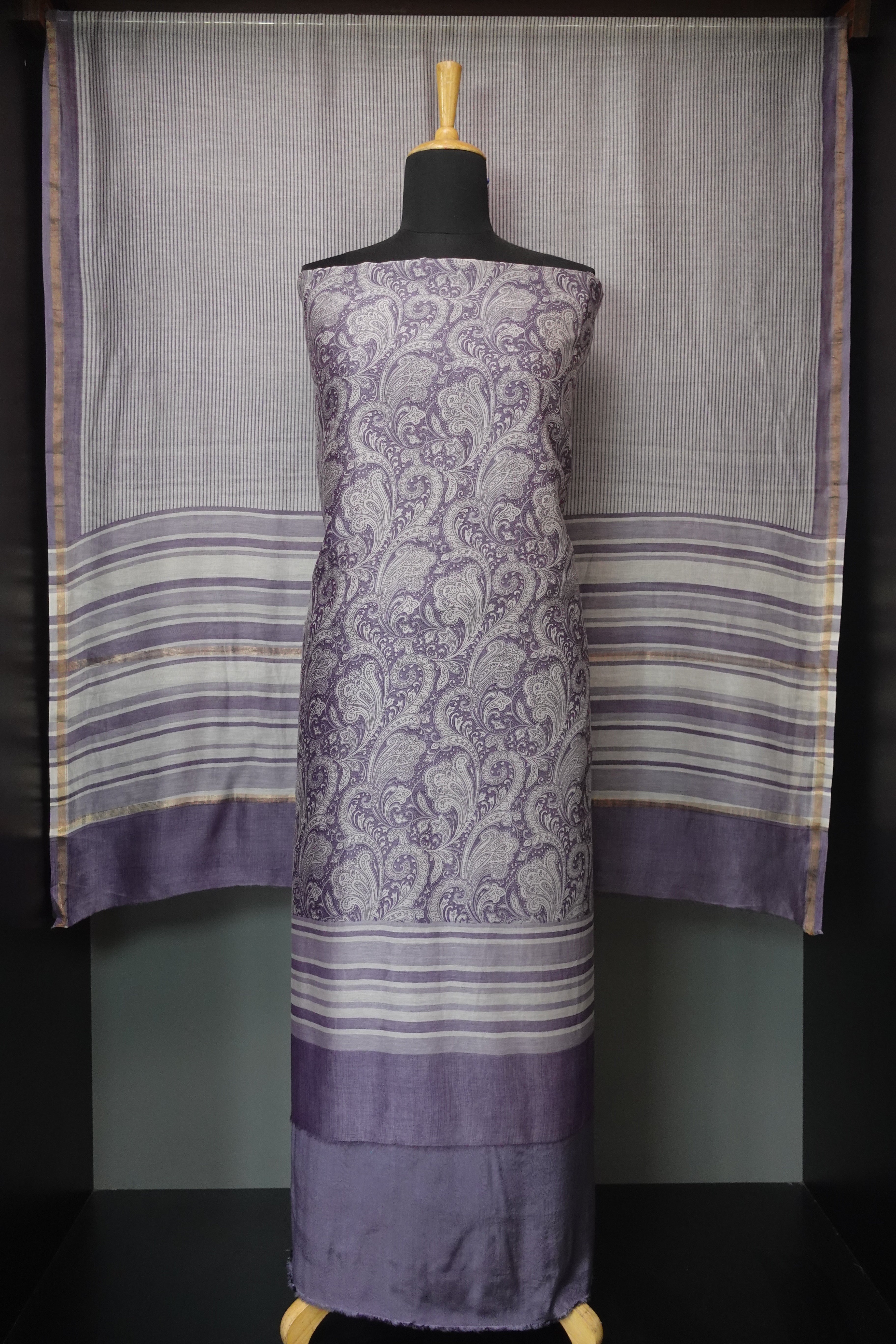 Digital Printed Chanderi Silk Salwar Set | LV270