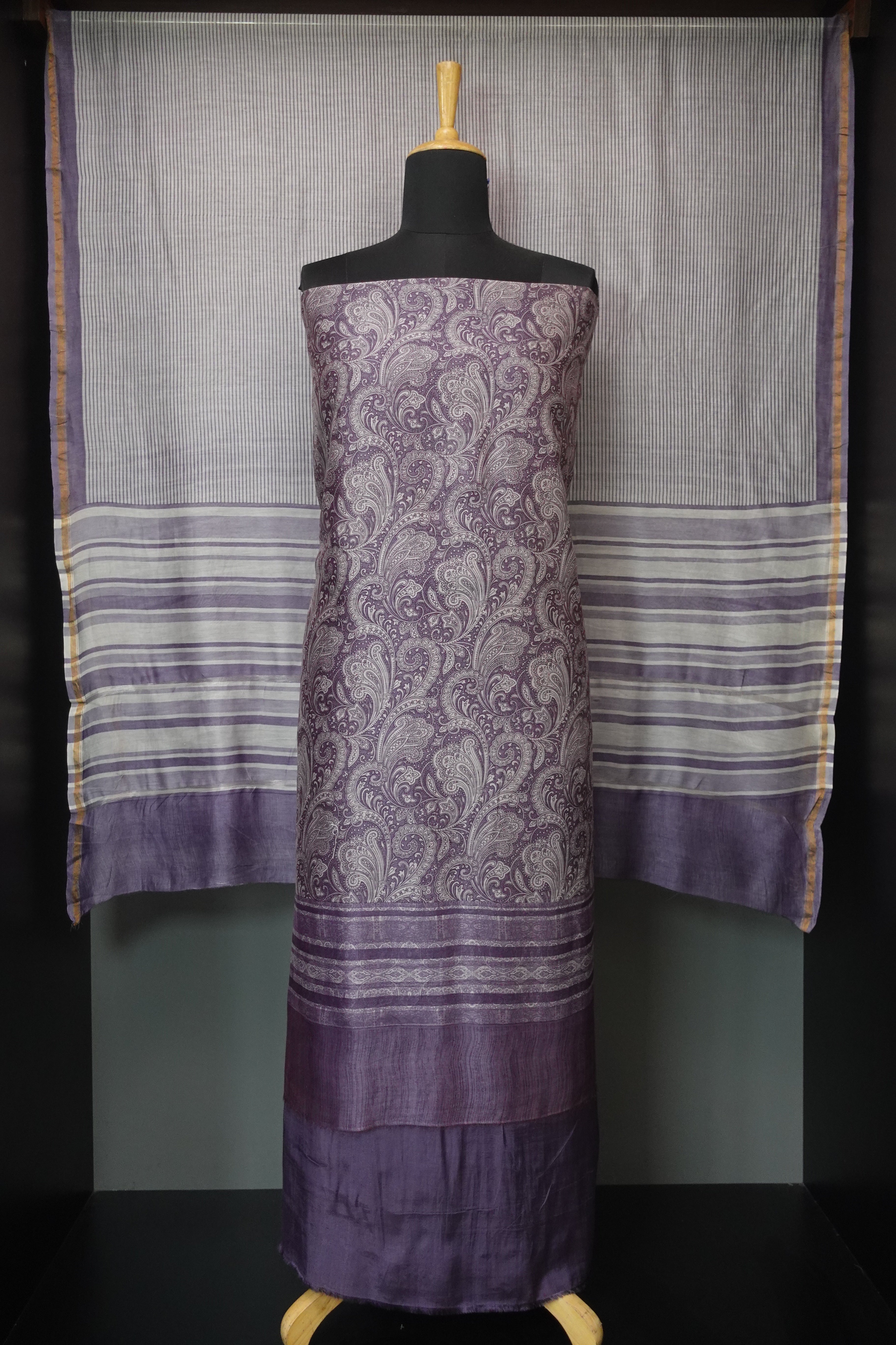 Digital Printed Chanderi Silk Salwar Set | LV273