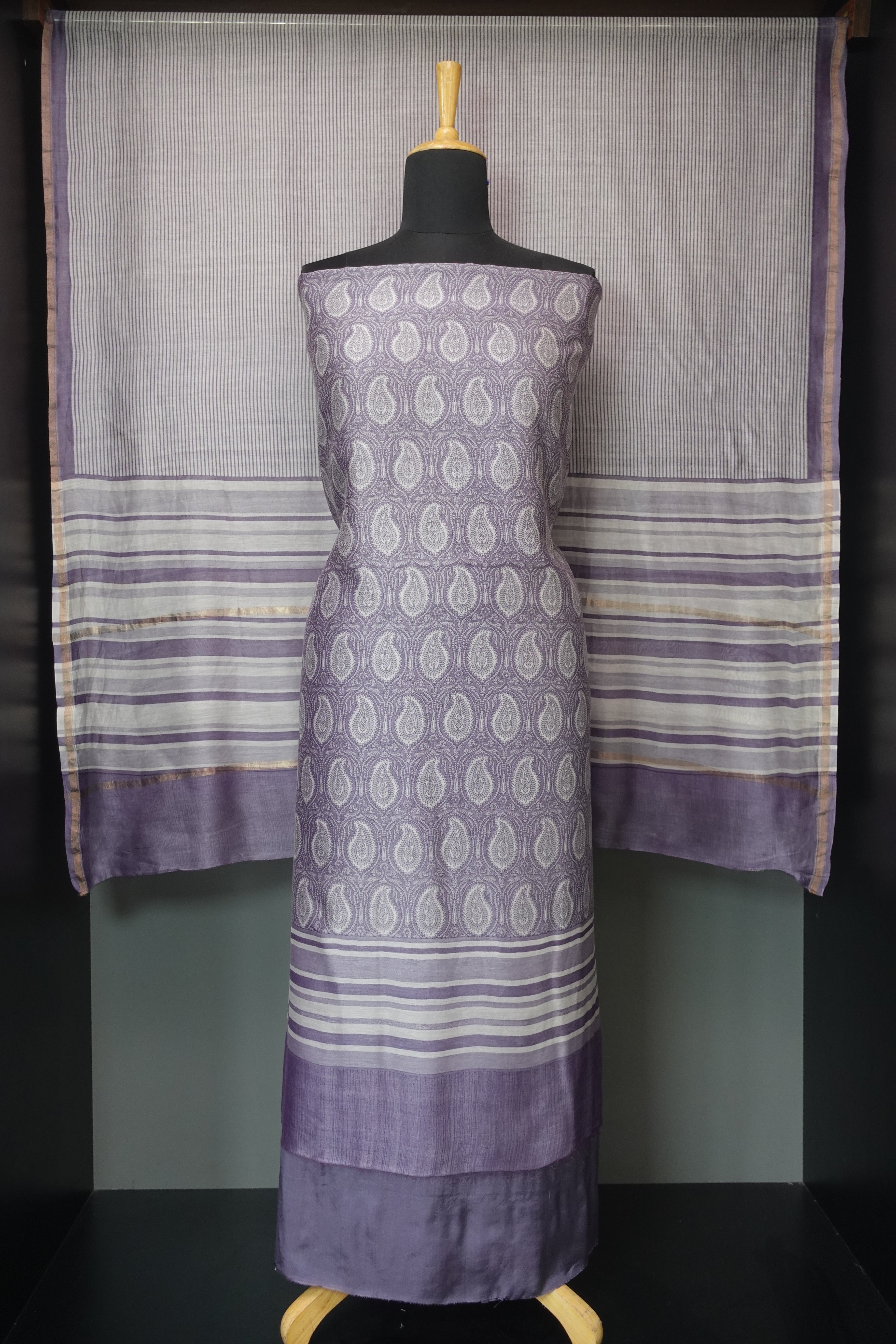 Digital Printed Chanderi Silk Salwar Set | LV271