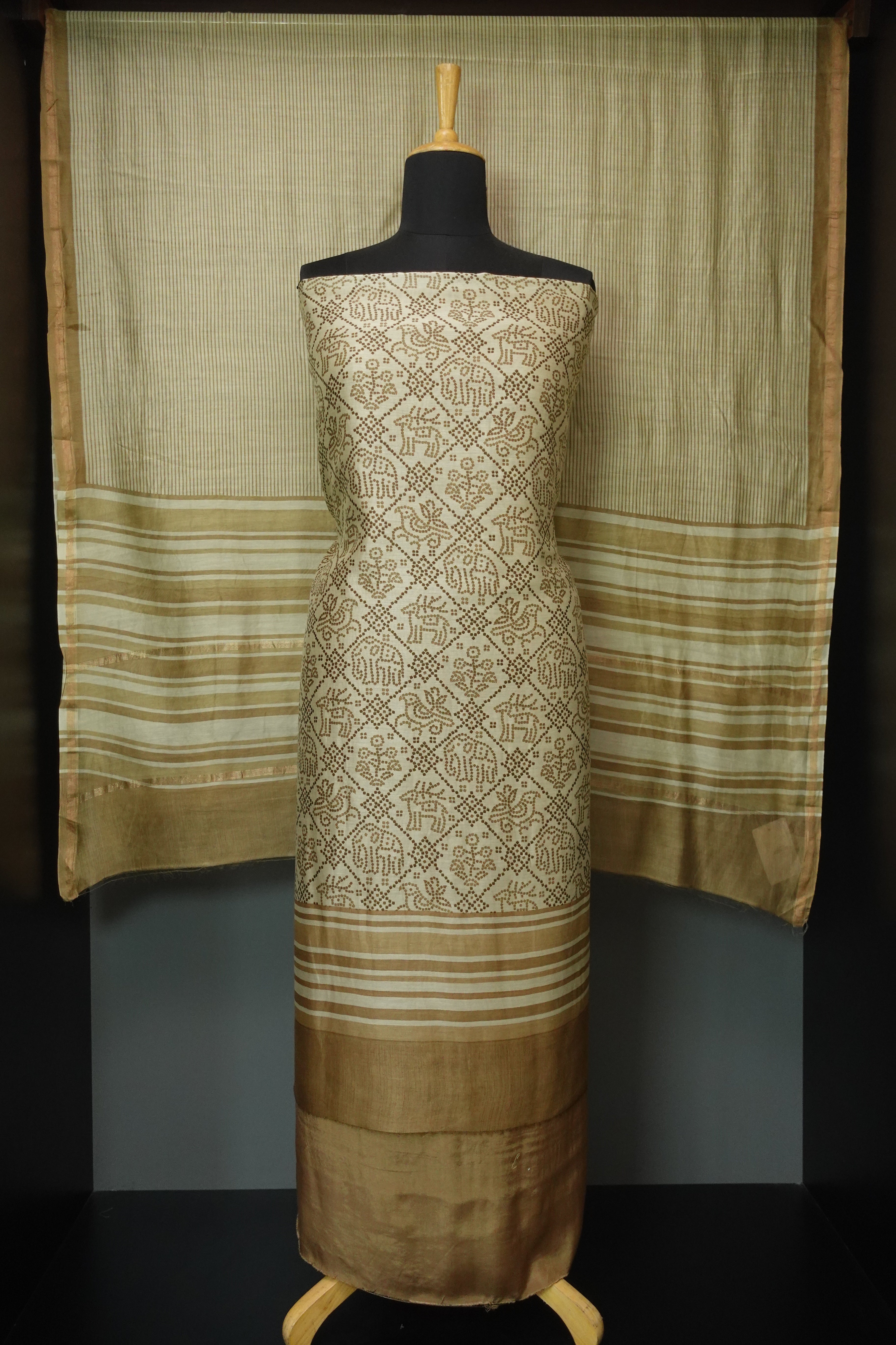 Digital Printed Chanderi Salwar Set | LV283
