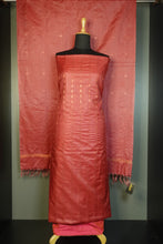 Copper Zari Weaved Buta Pattern Tussar Salwar Set | ACT1129