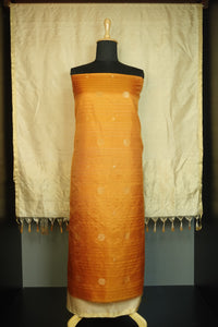 Front Golden Zari Buta Design Soft Silk Kanchipuram Salwar Set | SST116