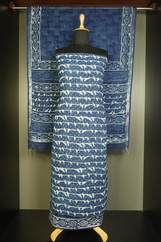 Batik Print Linen Finish Salwar Set | EA128