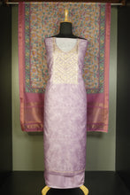 Yoke Embroidery Pattern & Dobby Weaving  Semi Silk Salwar Set | SW1604