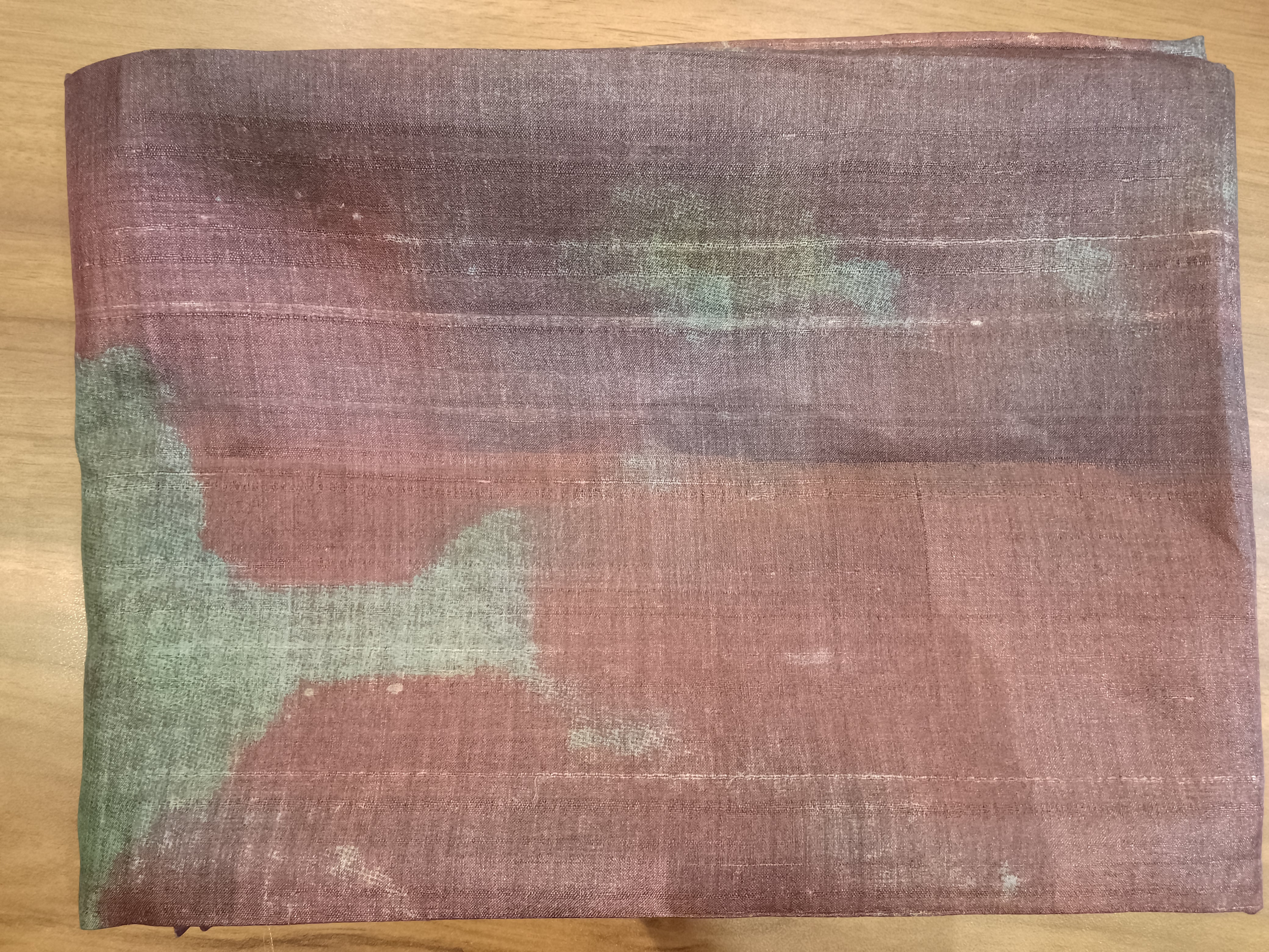 Printed Pattern Tussar Silk Blouse Material | AHR347