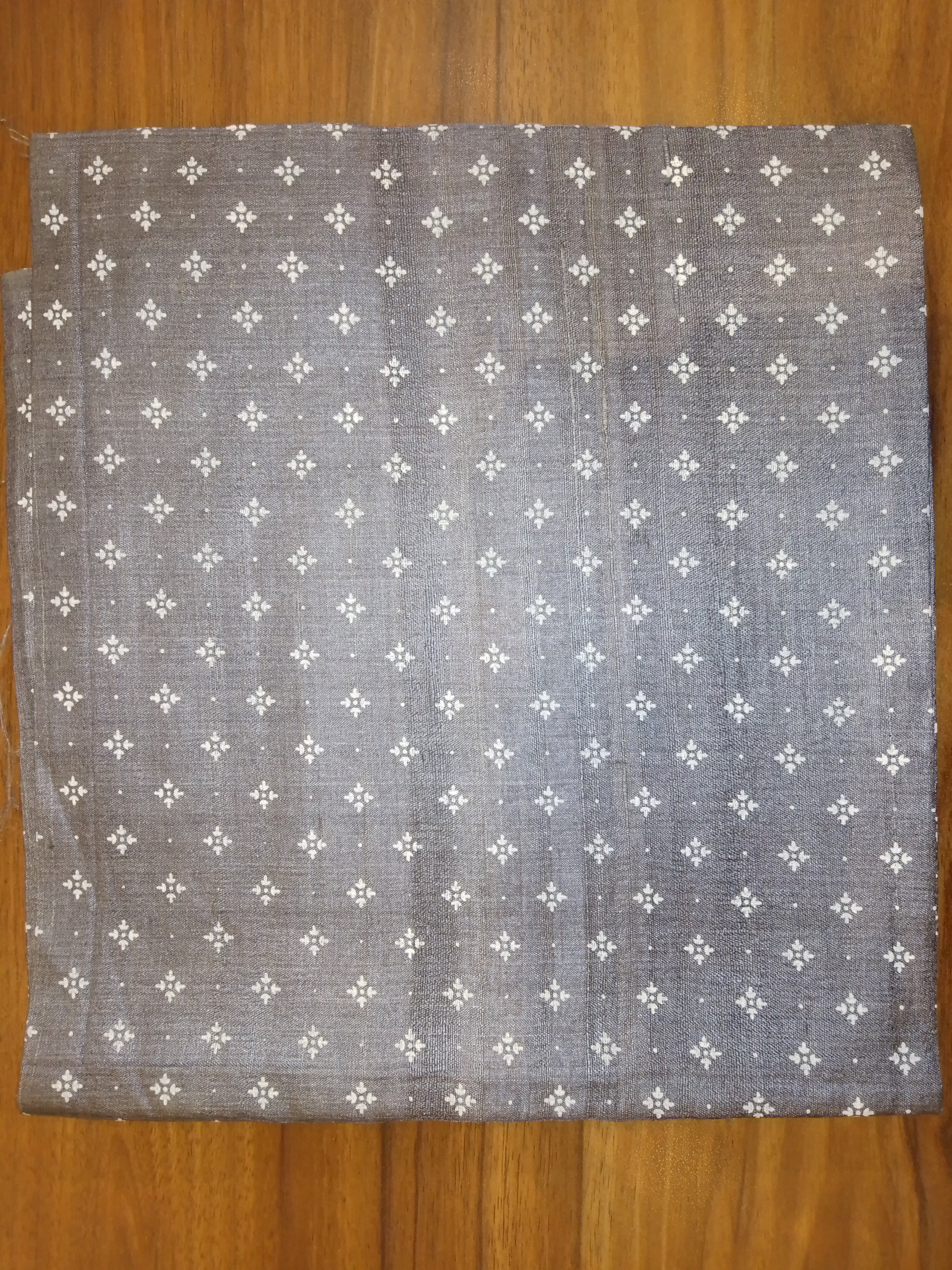 Block Printed Tussar Silk Blouse Material | AHR350