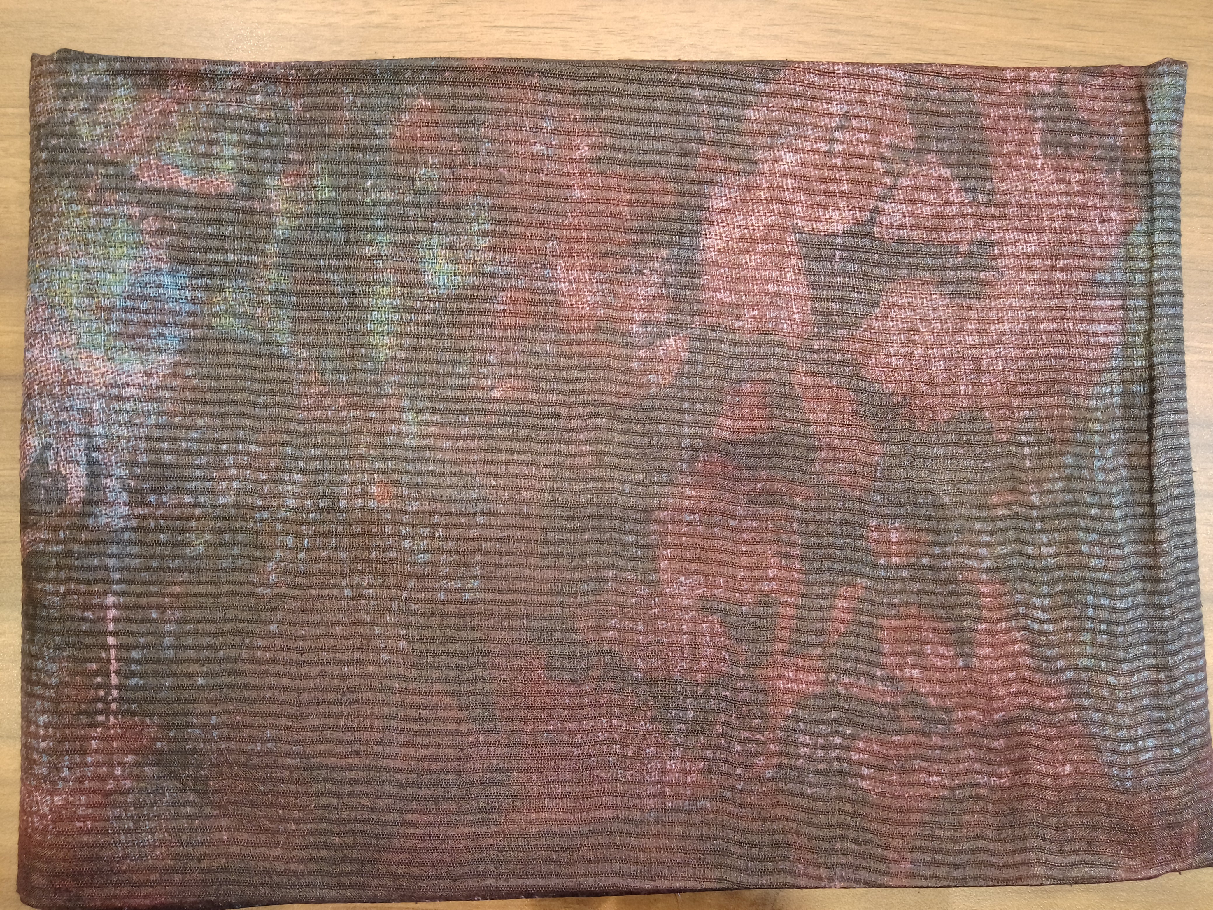 Printed Pattern Noil Tussar Blouse Material | AHR352