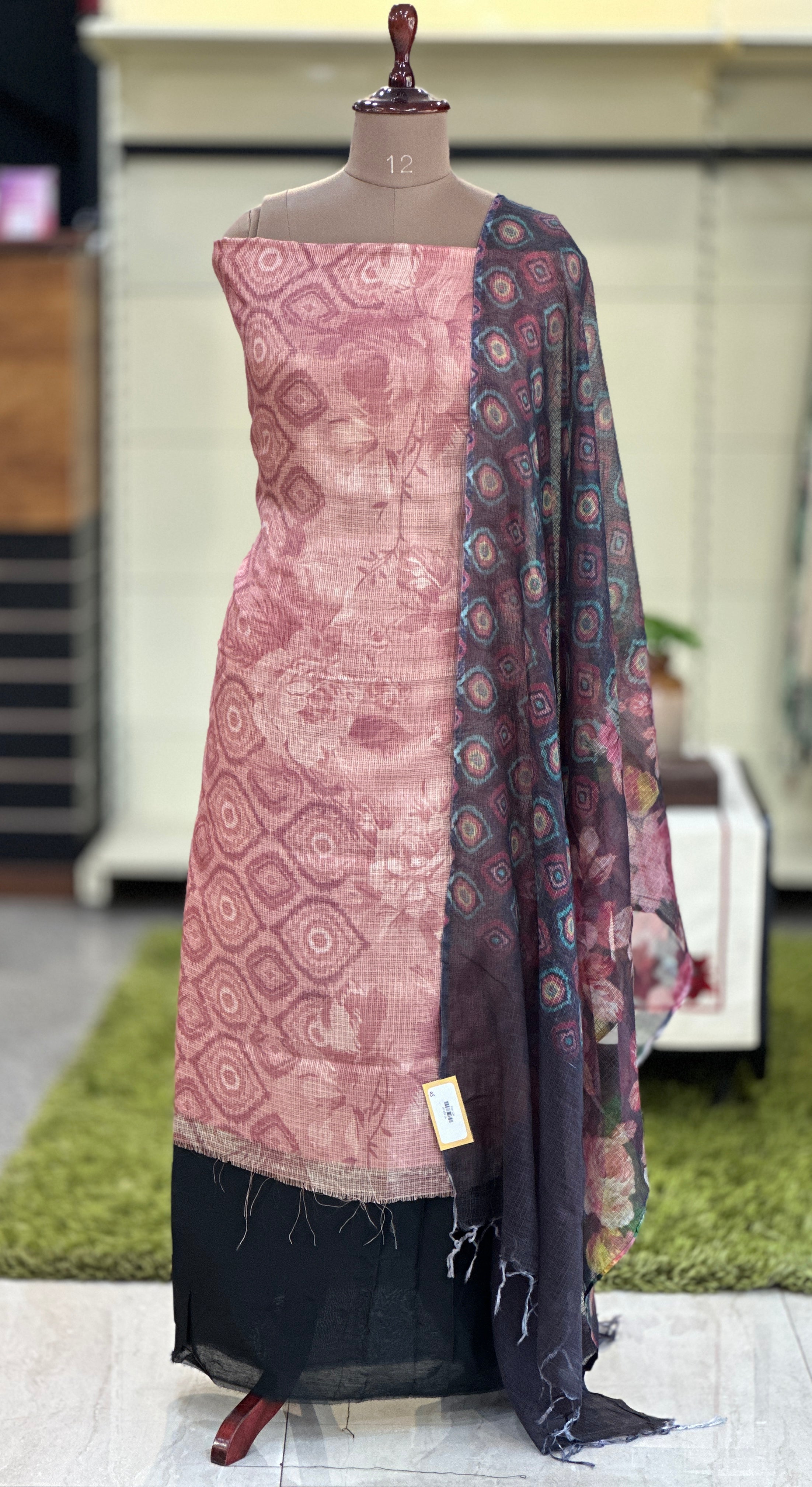 Print Detailed Silky Kota Salwar Set | ACT1668