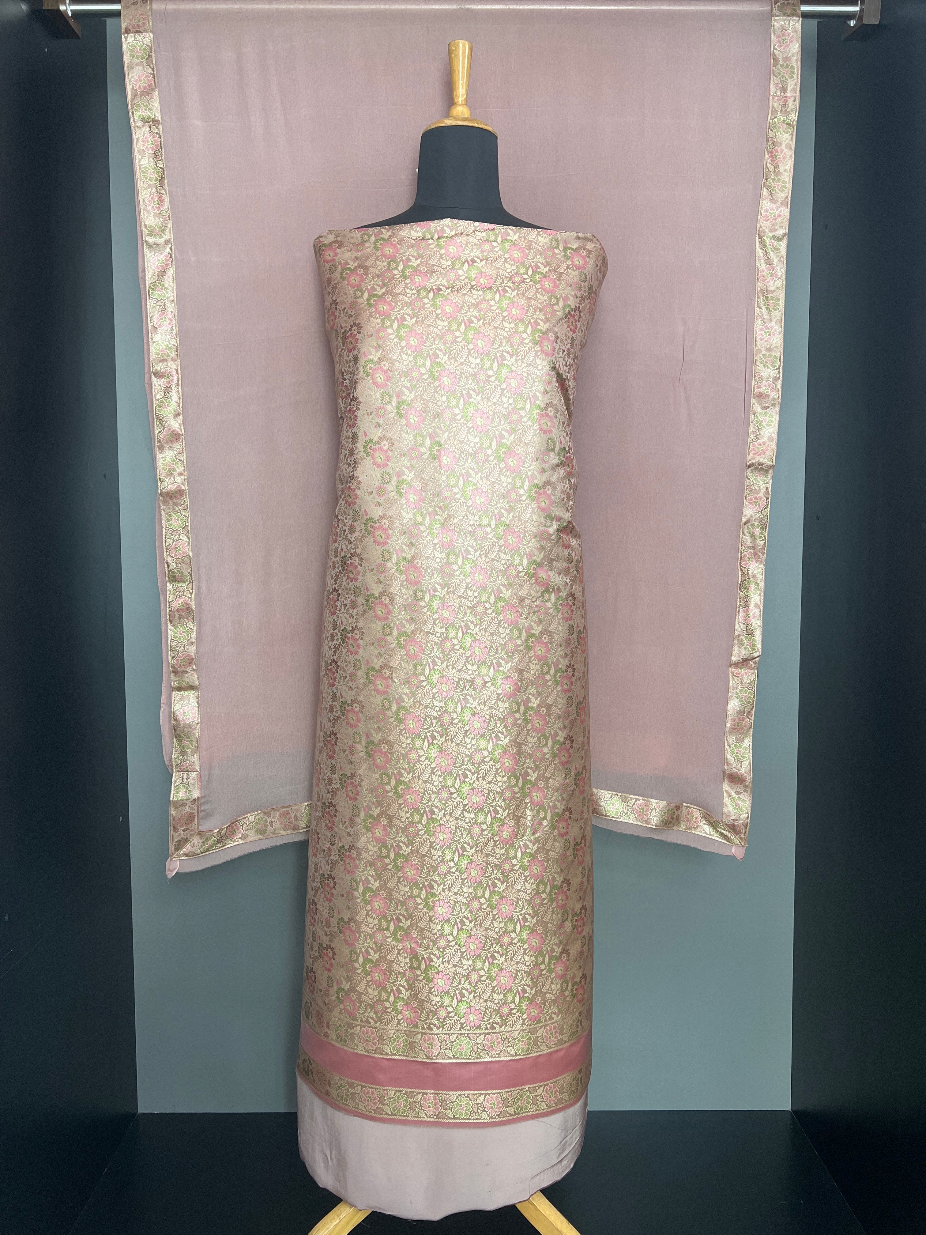 Banarasi Woven Semi Silk Salwar Set | EG146