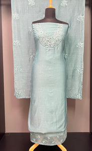Floral Embroidery Detailed Chanderi Salwar Set | BLD1019