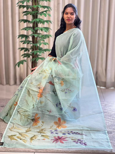 Floral Digital Print Detailed Supernet Kota Saree | BLD1208