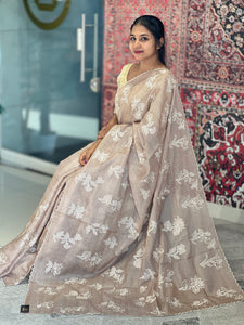 Floral Machine Embroidery Detailed Kota Saree | BLD1292